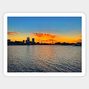 Boston Sunset Sticker